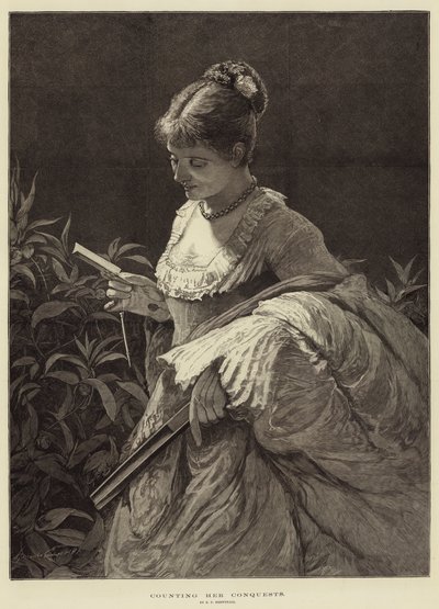 Counting Her Conquests by Edward Frederick Brewtnall